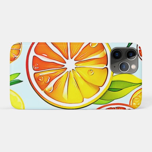 Orange Slice: Citrus Art Case-Mate iPhone Hülle (Rückseite (Horizontal))