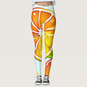 Orange Slice: Citrus Art Leggings