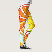 Orange Slice: Citrus Art Leggings (Rechts)
