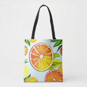 Orange Slice: Citrus Art Tasche (Vorderseite)