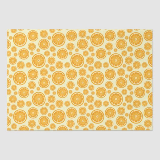 Orange Slice Citrus Frucht Seidenpapier (Vorderseite)