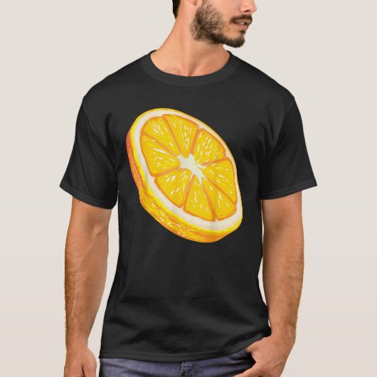 Orange Slice Cool I Liebe Juicy Orange T-Shirt Ges (Vorderseite)