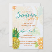 Orange Slice | Coole Party Einladung (Vorderseite)