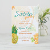 Orange Slice | Coole Party Einladung (Stehend Vorderseite)