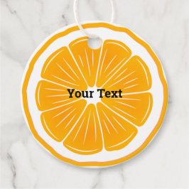Orange Slice Design Bevorzugung Card Fevor Tags Geschenkanhänger