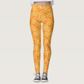 Orange Slice Digital Montage Leggings (Vorderseite)