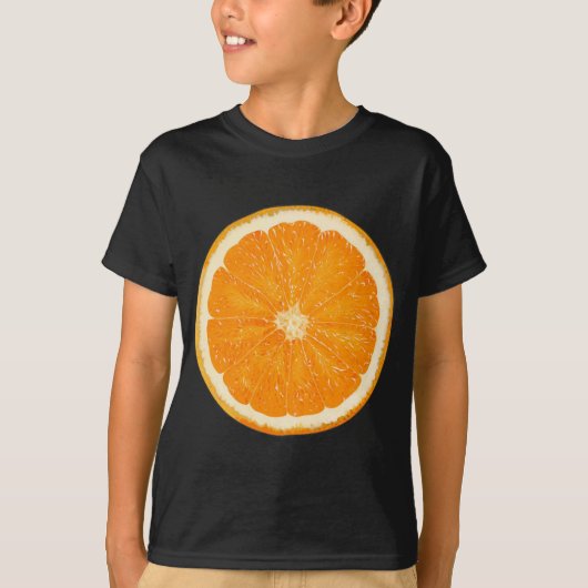 Orange Slice Erfrischung Frucht T-Shirt (Vorderseite)