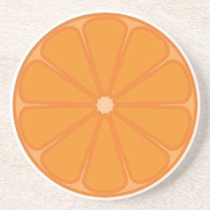 Orange Slice Fruchtdesign Getränkeuntersetzer