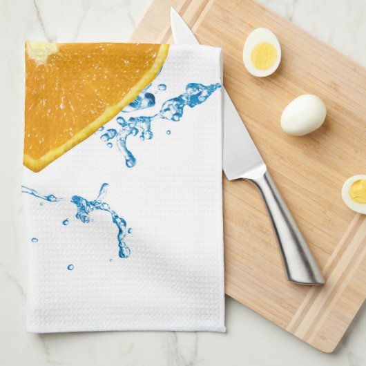 Orange-Slice Geschirrtuch (Viertel Falte)
