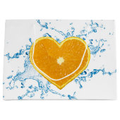 Orange-Slice Große Geschenktüte (Vorderseite)