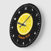 Orange Slice Große Wanduhr (Winkel)