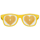 Orange-Slice in Herzform - Fun Party Shades Partybrille (Vorderseite)