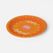 Orange Slice Kaleidoskop Party Papierplatte Pappteller (Schrägansicht)