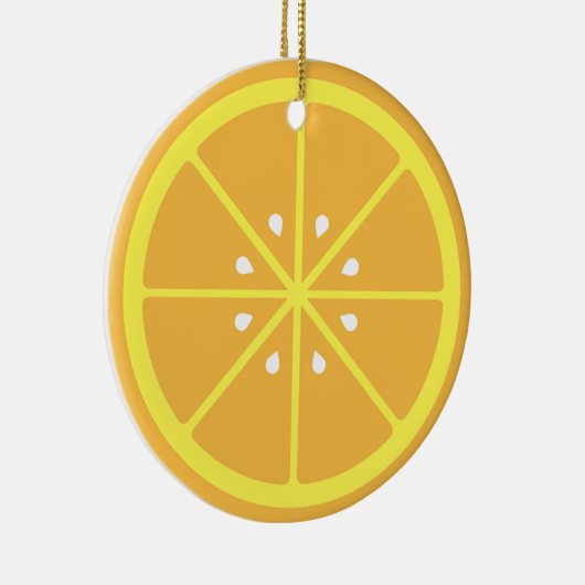 Orange Slice Keramik Ornament (Rechts)