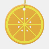 Orange Slice Keramik Ornament (Vorne)