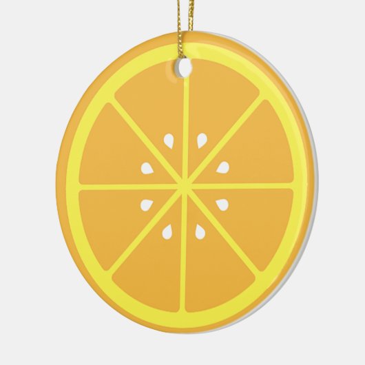 Orange Slice Keramik Ornament (Links)