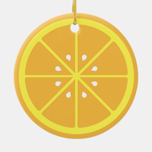Orange Slice Keramik Ornament (Hinten)