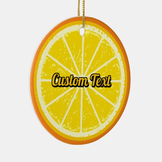 Orange Slice Keramik Ornament (Rechts)