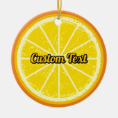 Orange Slice Keramik Ornament (Vorne)
