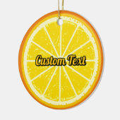 Orange Slice Keramik Ornament (Links)