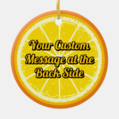 Orange Slice Keramik Ornament (Hinten)