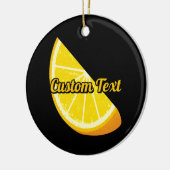 Orange Slice Keramik Ornament (Links)