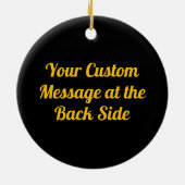 Orange Slice Keramik Ornament (Hinten)