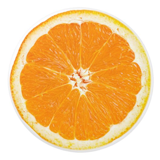 Orange Slice Keramikknauf (Vorderseite)