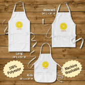 Orange Slice Lange Schürze