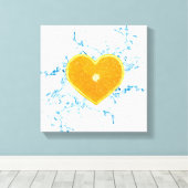 Orange-Slice Leinwanddruck (Insitu (Holzboden))