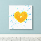 Orange-Slice Leinwanddruck (Insitu (Holzboden))