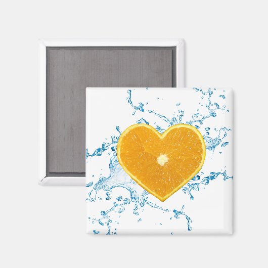 Orange-Slice Magnet (Vorderseite/Rückseite)