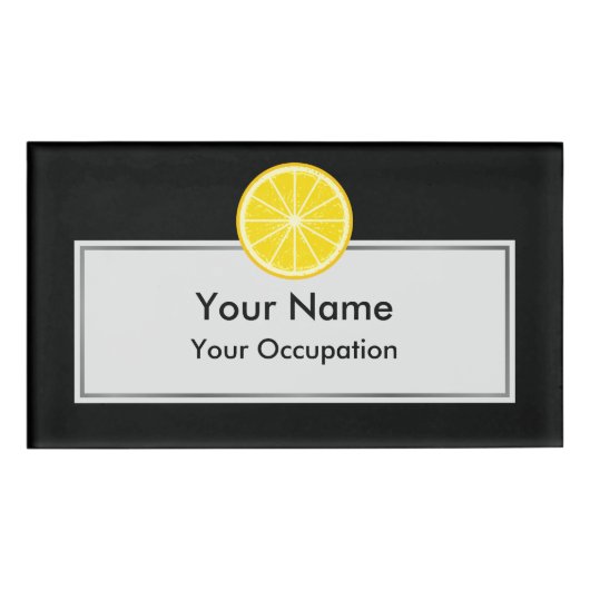 Orange Slice Namenschild (Vorderseite)