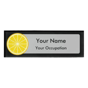 Orange Slice Namenschild