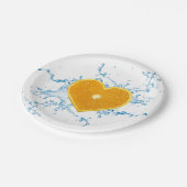 Orange-Slice Pappteller (Schrägansicht)