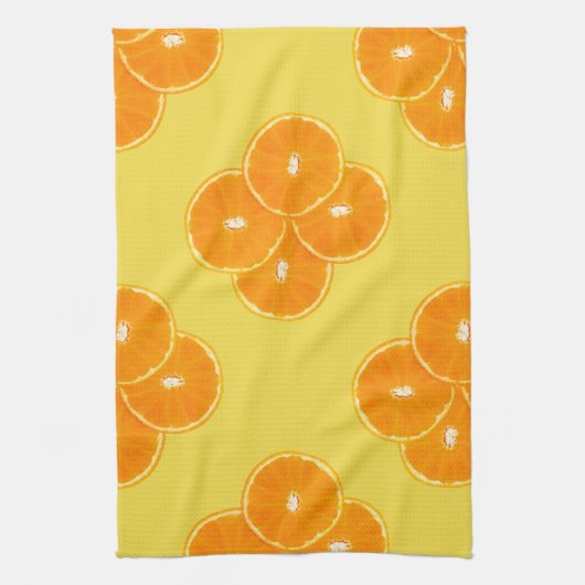 Orange Slice Pattern Handtuch (Vertikal)