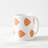Orange Slice Pattern Kaffeetasse (VorderseiteRechts)