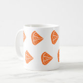 Orange Slice Pattern Kaffeetasse (Vorderseite Links)