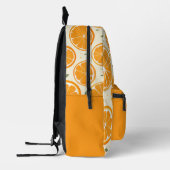 Orange Slice Pattern With Name Bedruckter Rucksack (Links)