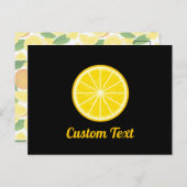 Orange Slice Postkarte (Vorne/Hinten)