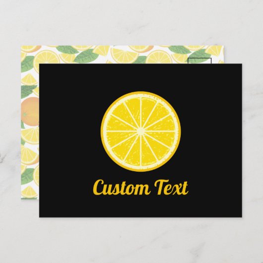 Orange Slice Postkarte (Vorne/Hinten)