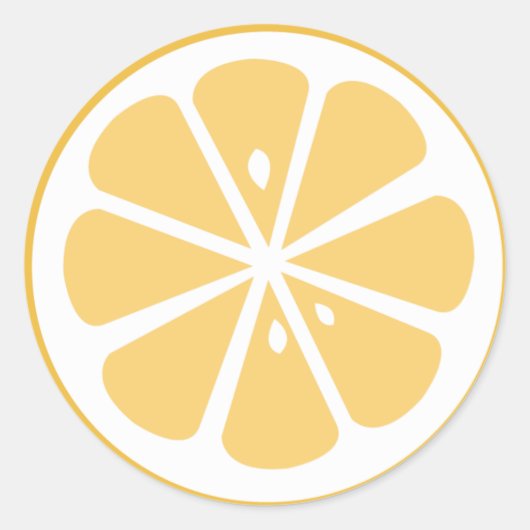 Orange Slice Runder Aufkleber (Vorderseite)