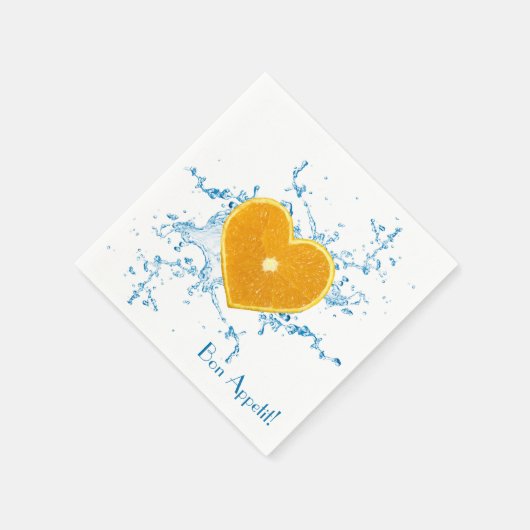 Orange-Slice Serviette (Ecke)