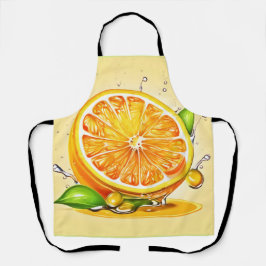 Orange Slice Splash Schürze
