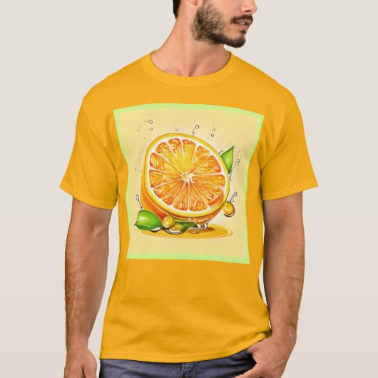 Orange Slice Splash T-Shirt (Vorderseite)