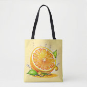 Orange Slice Splash Tasche (Vorderseite)