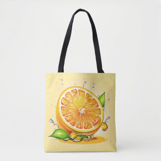 Orange Slice Splash Tasche (Vorderseite)