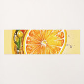 Orange Slice Splash Yogamatte (Rückseite (Horizontal))