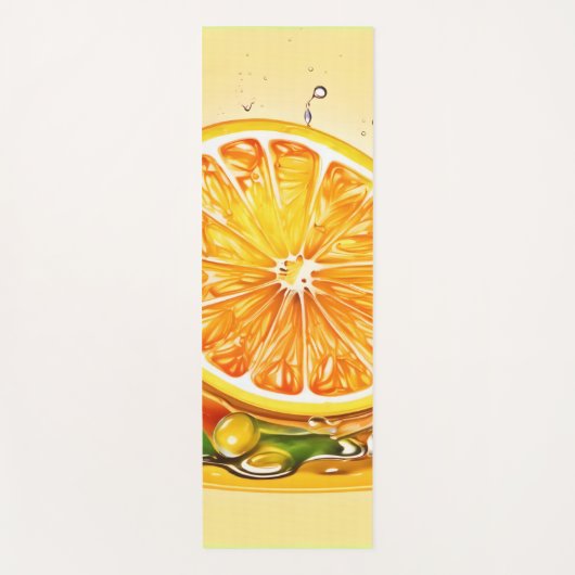 Orange Slice Splash Yogamatte (Vorderseite)