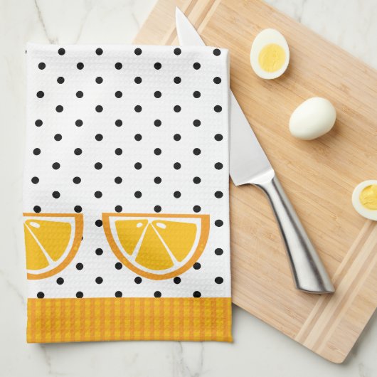 Orange Slice Tropical Fruit Geschirrtuch (Viertel Falte)